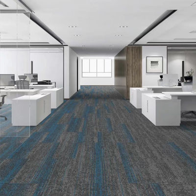 6mm Total Thickness 50x50 60x60 Square Size Loop Pile Carpet Tiles for Hotel and Office