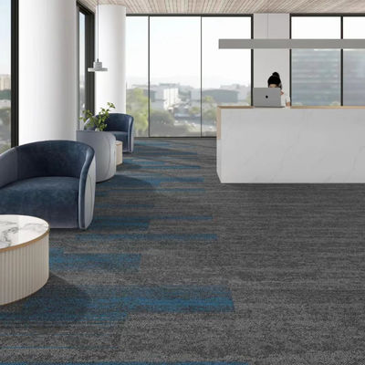 6mm Total Thickness 50x50 60x60 Square Size Loop Pile Carpet Tiles for Hotel and Office