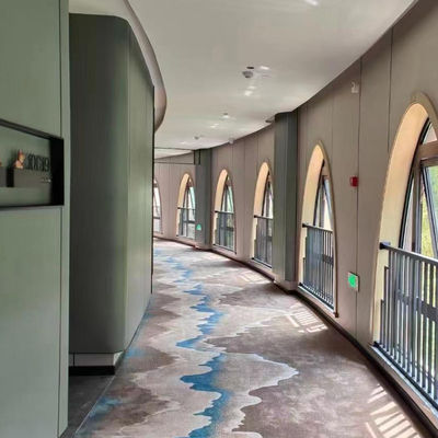 1360g/m2 Pile Weight Fireproof Commercial Flooring 100% Wool 4m Nylon Wall to Wall Carpet