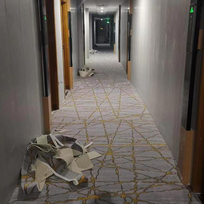 1360g/m2 Pile Weight Fireproof Commercial Flooring 100% Wool 4m Nylon Wall to Wall Carpet