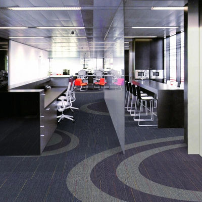 Square PE Backing Nylon Carpet Tiles 50x50 for Commercial Office in Modular Design