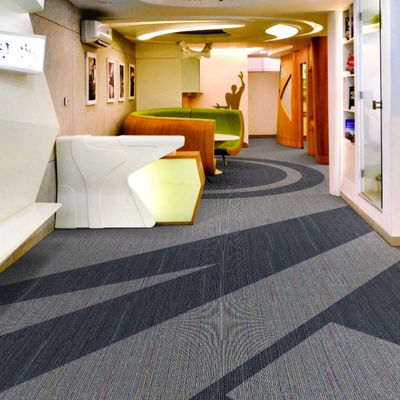 Square PE Backing Nylon Carpet Tiles 50x50 for Commercial Office in Modular Design