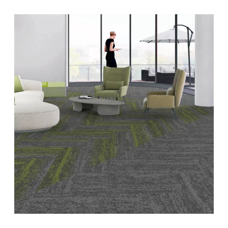 6mm Total Thickness 50x50 60x60 Square Size Loop Pile Carpet Tiles for Hotel and Office