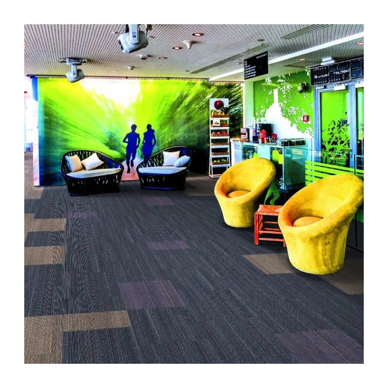 Square PE Backing Nylon Carpet Tiles 50x50 for Commercial Office in Modular Design